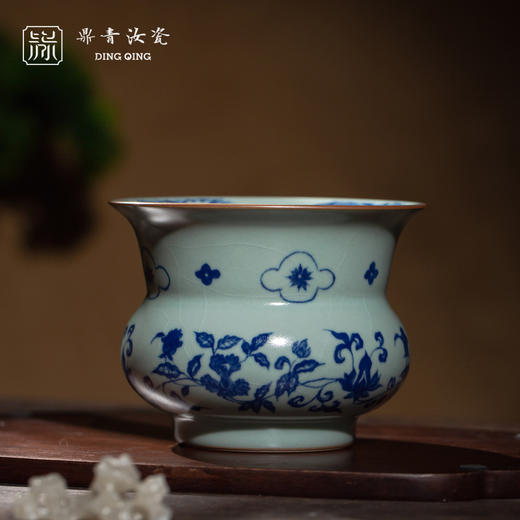 问鼎鼎青青花渣斗小(芳菲如茵） 商品图0