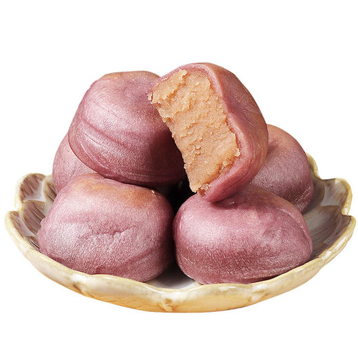 【新鲜短保现做现发紫薯芋泥饼】老式冰皮紫薯芋泥饼绿豆饼糕，甄选原料配比皮薄馅多清爽绵软，传统糕点休闲零食小食品下午茶追剧解馋QQ 商品图4