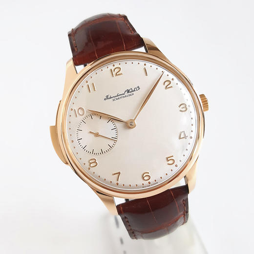 【95新正品】IWC万国葡萄牙系列18k玫瑰金43mm三问手动机械机芯男表IW524005 040417TH11 商品图3