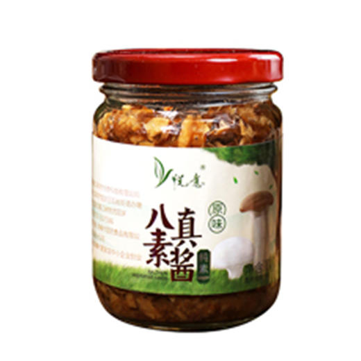 【2瓶装】八真素酱(原味/香辣味)180g 麻辣小面酱  牛肝菌酱  白参菌菇酱 拌面下饭佐餐 营养美味 商品图7