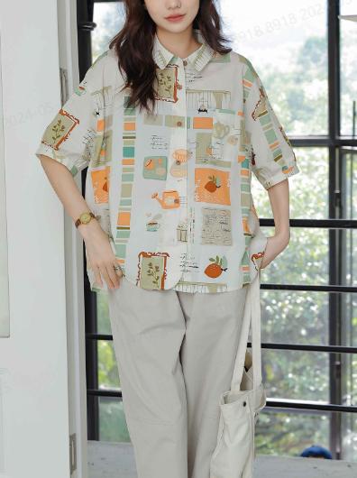 柚丁衬衫  9L22C29357 商品图0