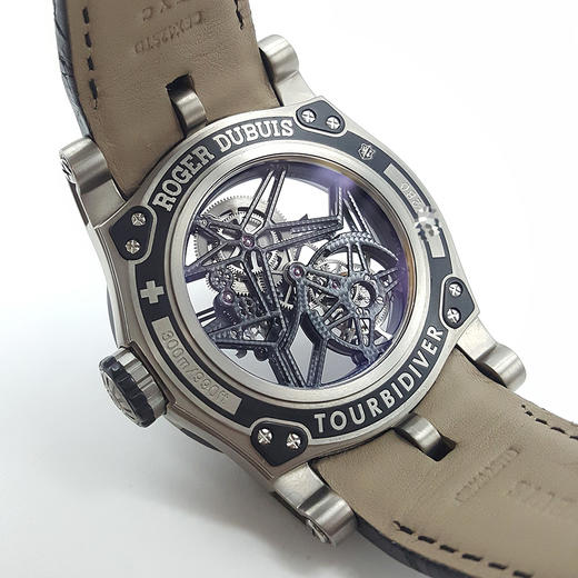 【95新】Roger Dubuis 罗杰杜彼历史系列RDDBSE0185钛金属48MM陀飞轮手动机械机芯男表 051022LV01 商品图2