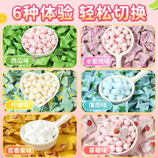 【无糖维C香体薄荷糖清凉果味足】无糖维C薄荷糖果，果香浓郁只留清爽不留糖，清新口气水果味清凉含片口香糖便携情侣约会QQ 商品图1