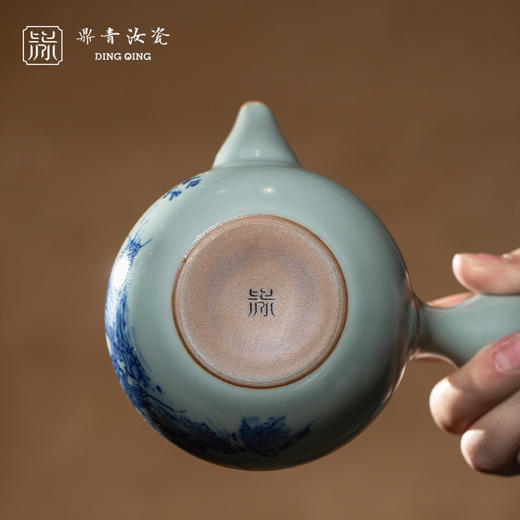 问鼎鼎青青花折琼壶(江雁悠悠） 商品图3