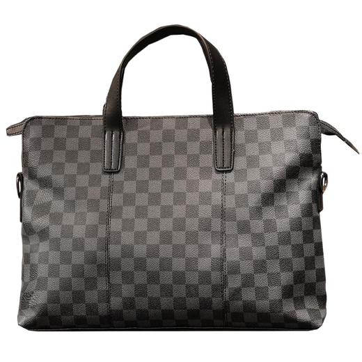 【新款韩版办公男士手提包】单肩斜挎格纹 时尚潮流格子电脑公文包 父亲节礼物 商品图4