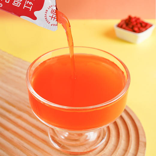 【就是这么{纯}！100%红枸杞原浆】鲜枸杞！纯原浆！营养好吸收，浓郁的枸杞纯香和甜味，鲜榨红枸杞原浆便捷独立小条易撕健康Y 商品图2