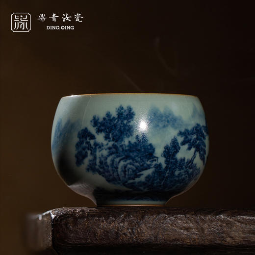 问鼎鼎青青花华容杯（缠枝三多）（荷塘鲫鱼）（茂林千古） 商品图2