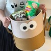 「买1送1！19.9到手两个」抖音小红书同款大容量看对眼大眼仔可折叠毛毡玩具杂物收纳整理脏衣篓 商品缩略图1