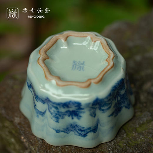 问鼎鼎青青花 簪花杯（奇崖雾隐） 商品图3