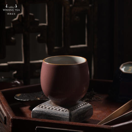 问鼎汝瓷鼎峰系列萼红斗胆杯 商品图0