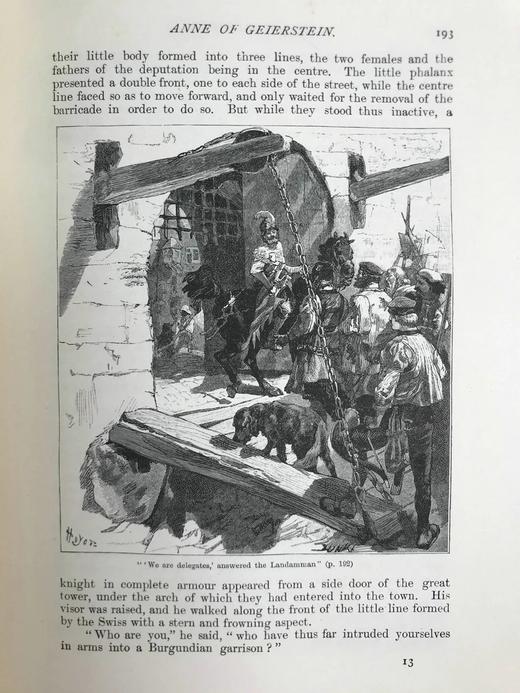 1894年 司各特《盖厄斯坦的安妮》 约百幅插图 漆布精装16开 商品图10