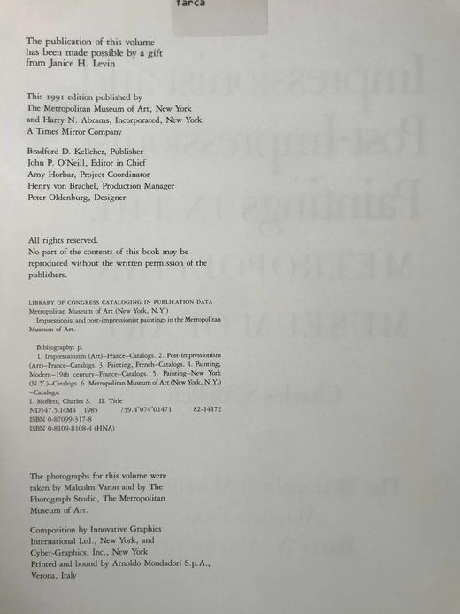 大都会博物馆印象派与后印象派藏画图集 172幅彩色插图 精装8开 商品图4