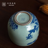 问鼎鼎青青花金钟杯（鹤侣）（博古花卉） 商品缩略图4