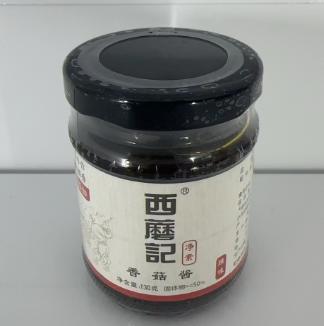 D西蘑记菇鲜素酱 （辣味）130克 商品图0