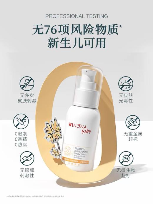 薇诺娜宝贝温和倍护防晒乳 SPF50+ PA++++50ml 商品图1