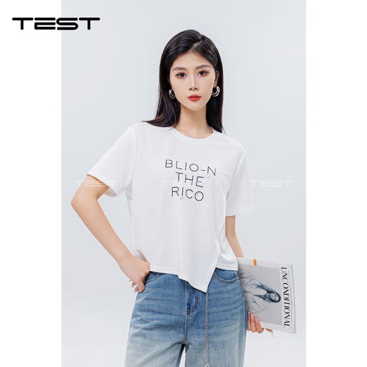 夏上新时尚个性字母印花百搭T恤1242102 商品图0