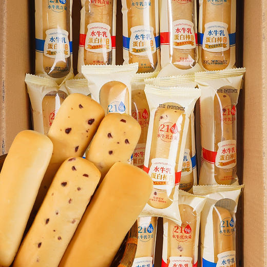 【不加1滴水！水牛乳蛋白棒面包】0反式脂肪酸，手工和面，软绵细腻，大人小孩都爱吃！营养早餐水牛奶味软休闲解馋小零食 商品图3