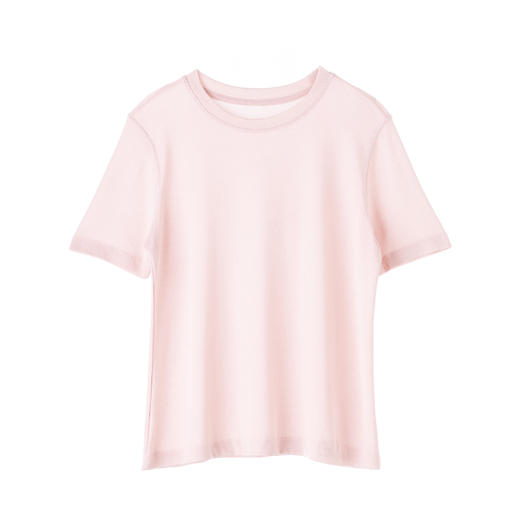 99元2件 “会呼吸”的云感面膜T | 冰凉软糯 显瘦好穿 多彩选择  纯色圆领短袖 商品图9