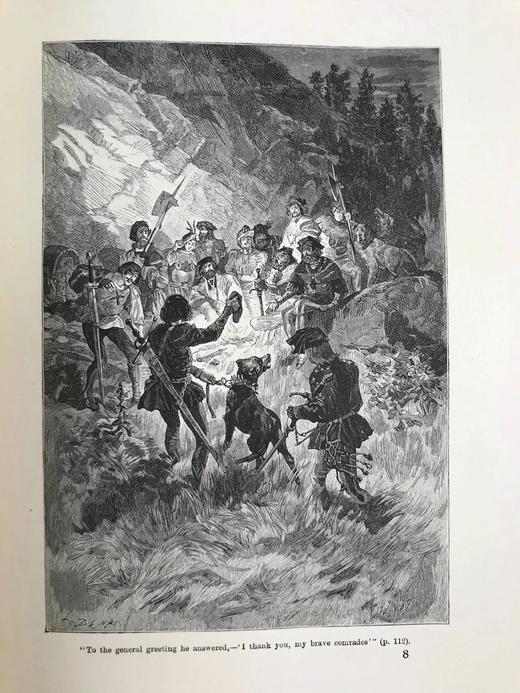 1894年 司各特《盖厄斯坦的安妮》 约百幅插图 漆布精装16开 商品图4