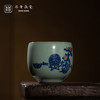 问鼎鼎青青花金钟杯（鹤侣）（博古花卉） 商品缩略图0