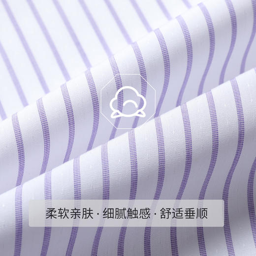 【100棉 专柜款】罗蒙春秋长袖衬衫男士商务休闲时尚竖条纹长袖衬衣男 商品图1