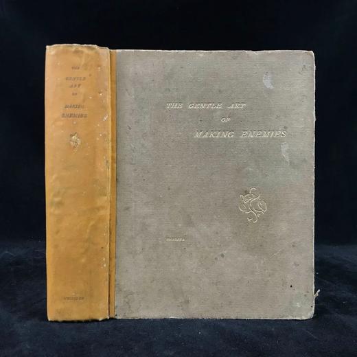 1906年 詹姆斯·惠斯勒文集《树敌的温和艺术》 布脊精装32开 商品图0