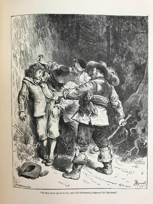 1884年 班扬《天路历程》 100幅版画插图 漆布精装18开 商品图8