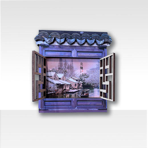 乌镇官方 立体冰箱贴金属磁铁 西栅景区写实风格风景 创意纪念品 商品图1