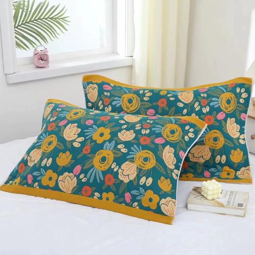 曼庭生活  六层纱布枕巾 商品图0