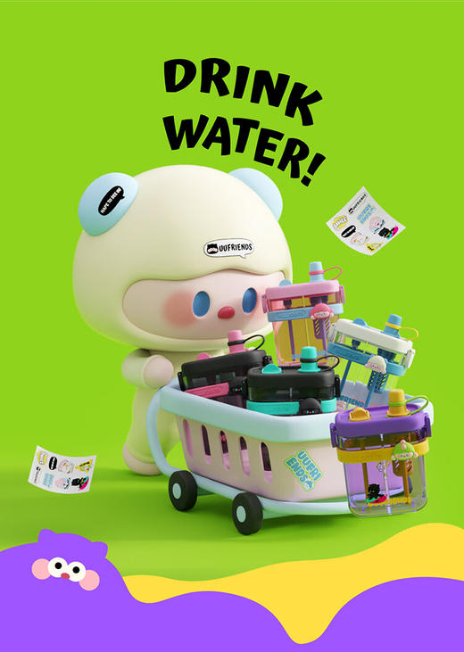 【2024新】ALL-JOINT优仅儿童水杯分仓双饮杯800ML   SSYY 商品图8