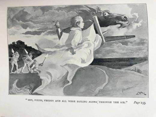 1897年 赫伯特·因曼《独眼狮身人面兽与其他故事》 约30幅插图 漆布精装32开 商品图6