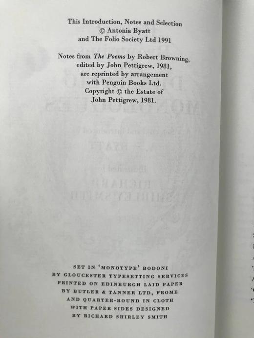 罗伯特·布朗宁戏剧独白诗集 配插图 精装18开 商品图3