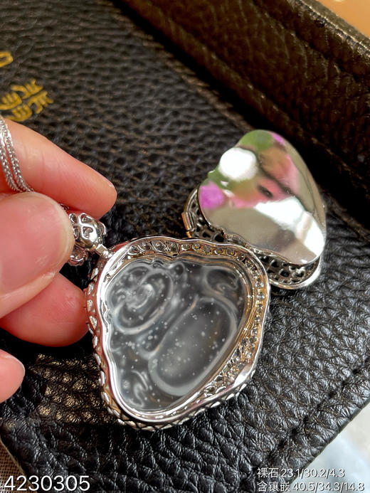 玻璃种木那佛公吊坠【4230305】具体价格微信咨询 商品图6