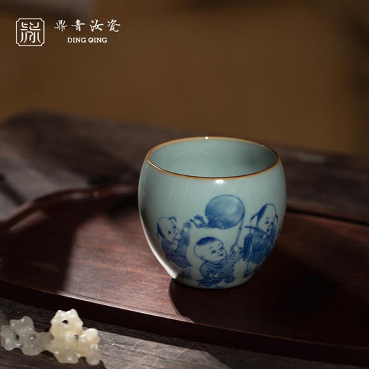 问鼎鼎青青花游云杯(妙趣图） 商品图0