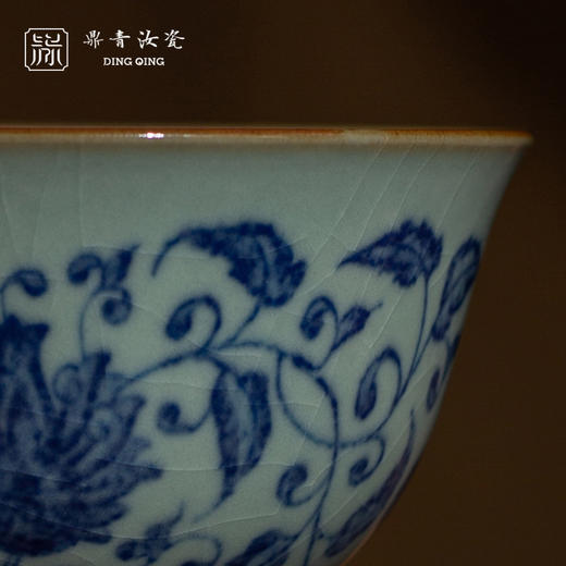 问鼎鼎青青花雨尘杯（绣球蝶恋）（缠枝宝相莲）（祥云四季果） 商品图1