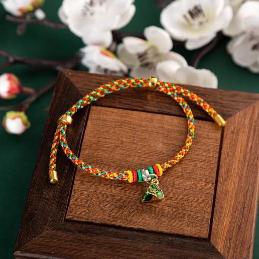 【9.9抢2条！承载祈福美好】端午节五彩绳手工编织手链五色线儿童小粽子男女生红绳小饰品礼物 商品图6