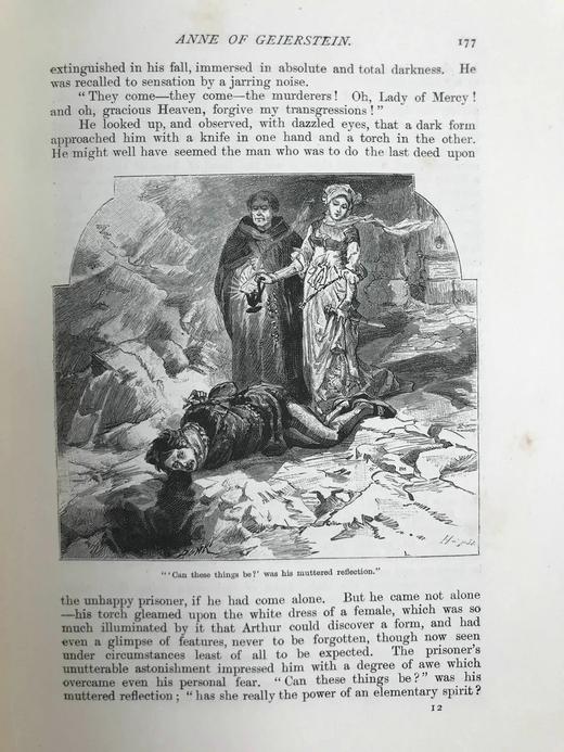 1894年 司各特《盖厄斯坦的安妮》 约百幅插图 漆布精装16开 商品图11