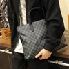 【新款韩版办公男士手提包】单肩斜挎格纹 时尚潮流格子电脑公文包 父亲节礼物 商品缩略图5