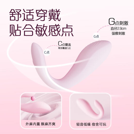 【桃桃鲸】远程外出穿戴多功能震动棒 商品图2