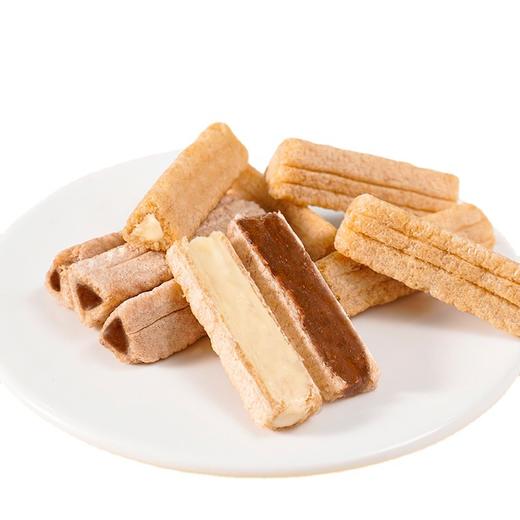【幸福的味道就在咔嚓脆！熔岩三角酥】网红巧克力牛奶夹心威化饼干，甜而不腻 酥脆可口，办公休闲零食小吃年货Y 商品图2