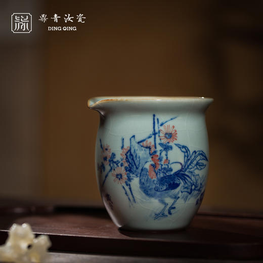 问鼎鼎青青花大茶海(锦色茵茵） 商品图0
