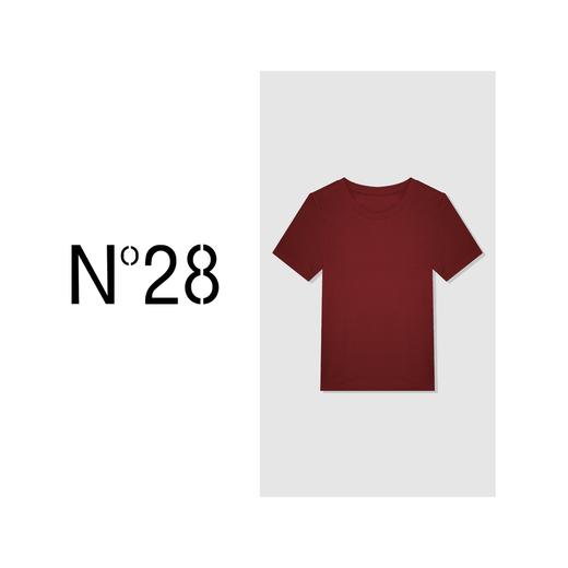 N°28【2+1 T恤】百搭气质短袖T恤 正肩纯色修身上衣9A25T121 商品图2