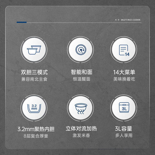 摩飞MR8500多功能电饭煲双胆三模式煮饭、煲汤、智能和面随心切换 商品图9