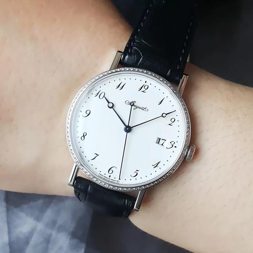 【95新正品】Breguet宝玑经典系列38mm18k白金/镶嵌原厂钻石表圈日期显示5178BB/29/9V6/D000 060625LV88 商品图3