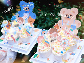 男孩/女孩纸杯蛋糕6粒装