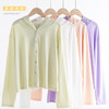 【2026夏季】丝光竹节棉・连帽开衫 时尚连帽空调衫 宽松休闲百搭竹节棉纽扣长袖开衫外穿 商品缩略图4