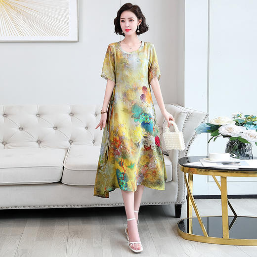 民族风大码妈妈装连衣裙YYG82651 商品图2