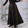 夏季新款新中式国风100%粘胶纤维半身裙J221592 商品缩略图2