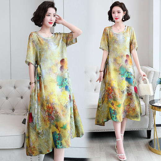 民族风大码妈妈装连衣裙YYG82651 商品图3