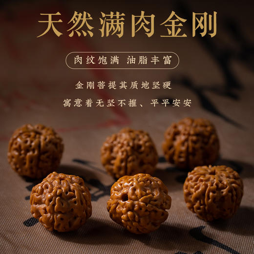 【树神小金刚菩提籽】s925银手串 盘文玩核桃 男士单圈念珠手把件 父亲节礼物 商品图1